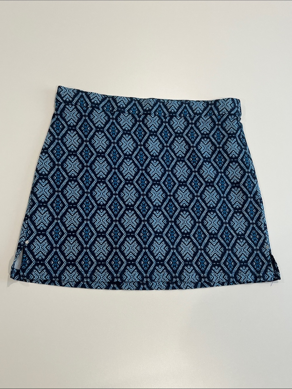 RAFAELLA Comfort NWOT Ladies SKORT Large L Athleisure Preppy Navy Blue Design 🪁🐟
